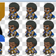 I incorrectly named and imported these hairstyles. So for whatever reason, it’s making an afro hairstyle in the front with dreadlocks in the back. Whoops. These hairstyles are also made by Jack Saintsworth.